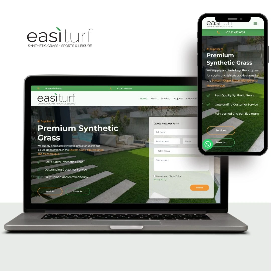 Easiturf Business Website Design