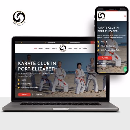 Website designed for Karate Dojo
